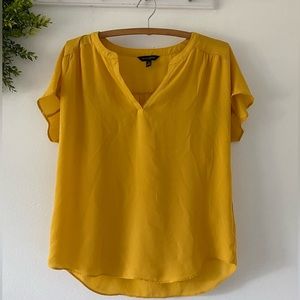 Banana republic blouse, size M, burnt yellow